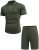 COOFANDY Men’s Polo Shirt and Shorts Set 2 Piece Summer Outfits Fashion Casual Athletic Shorts Tracksuit Set